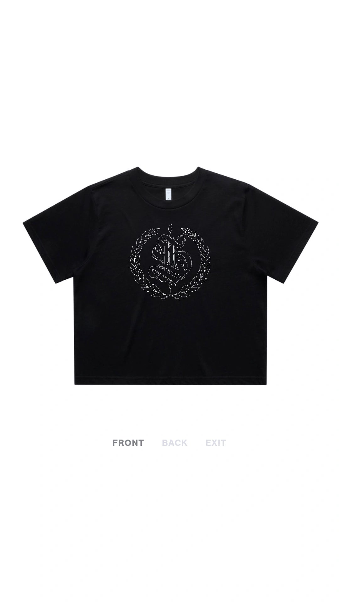 Outlines Women's Crop Tee