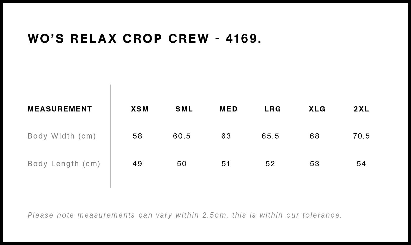 Outlines women's Crop Crew