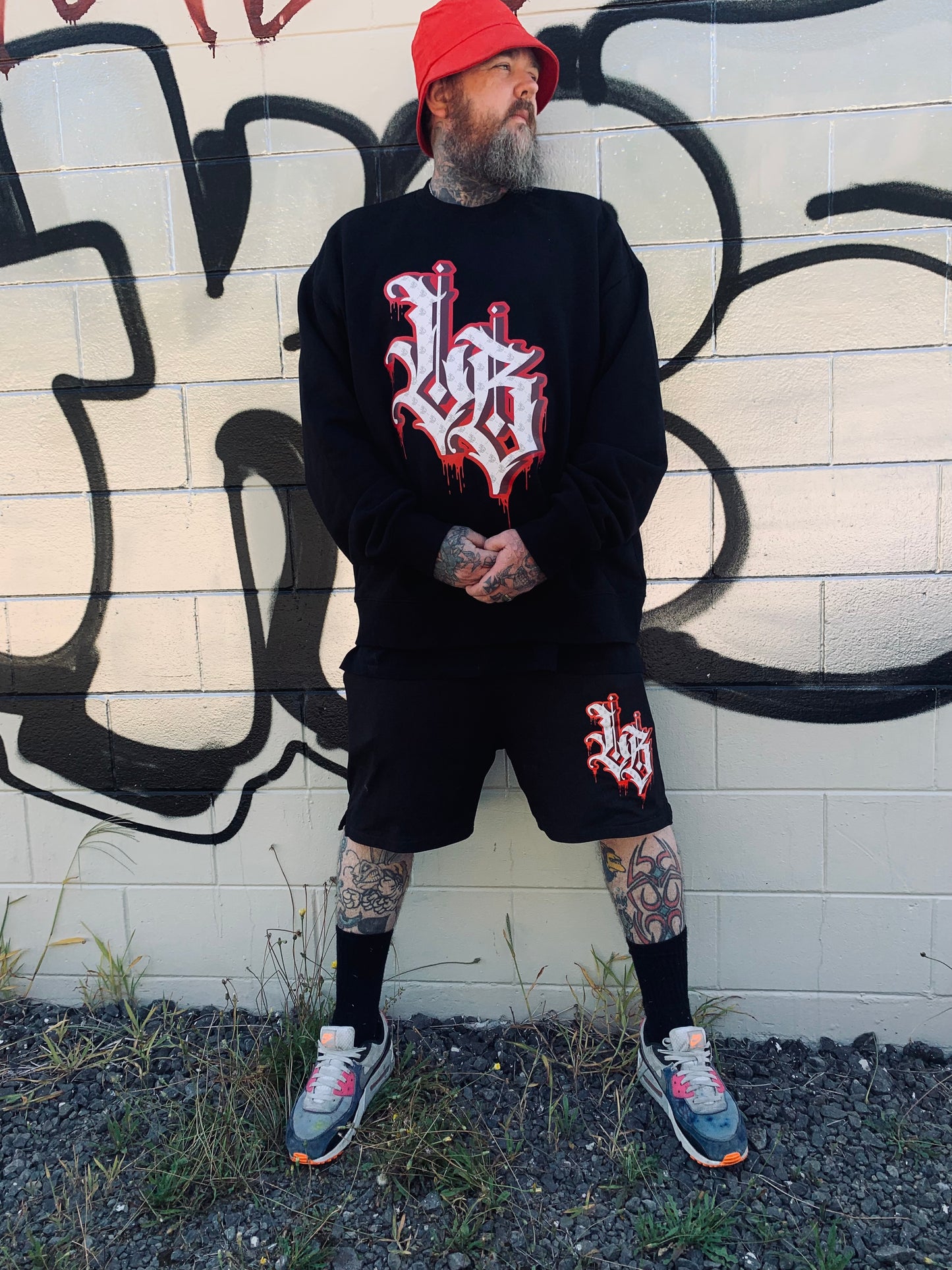 Drip Fit 2.0 Heavy Crew Black & Red