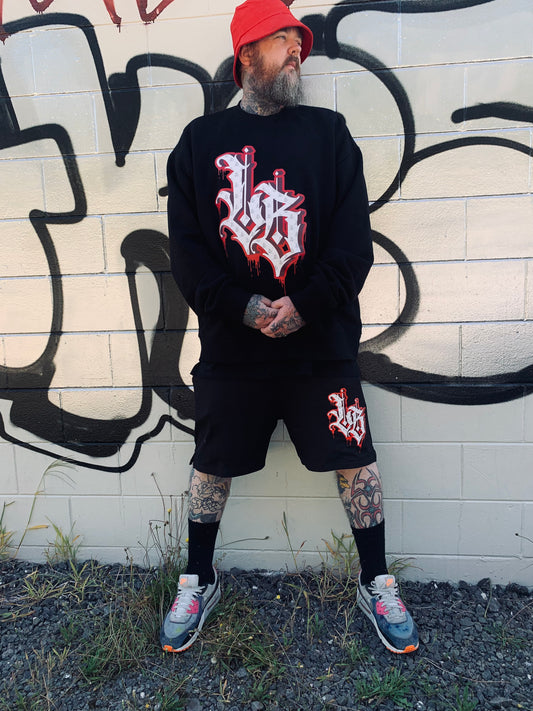 Drip Fit 2.0 Heavy Crew Black & Red